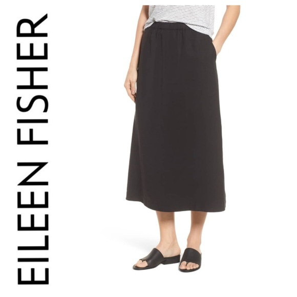 eileen fisher midi skirt